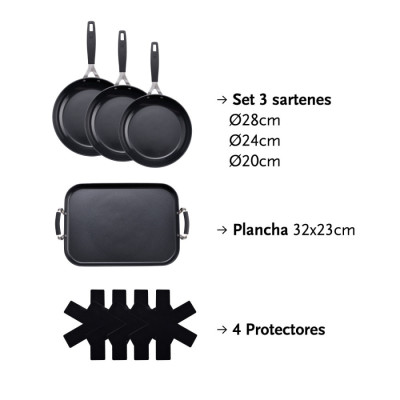 Набір посуду Bergner MasterPro Smart, 8 пр (BGEU-5599)