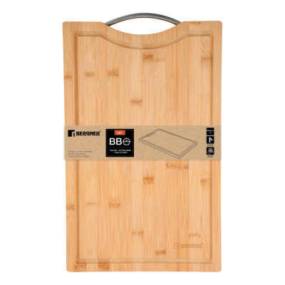 Дошка для нарізання Bergner Bbq, 40х25 см, бамбук (BG-39971-MM)