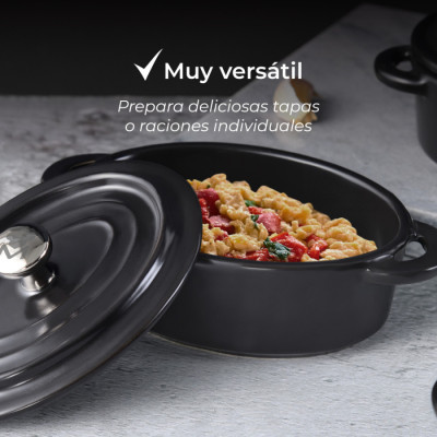 Форма для запікання Bergner MasterPro Foodies cook & share, 16X9,8 см, овальна (BGMP-10203)