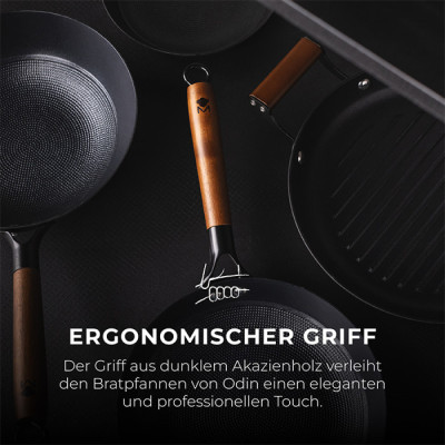 
              Набір сковорідок чавунних MasterPro Odin, 20/24 см (BGKIT-0083)
                          