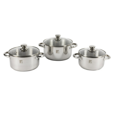 Набор кастрюль с крышками Bergner Alea, 1,5/2,2/2,9 л (BGEU-5505)