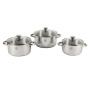 Набор кастрюль с крышками Bergner Alea, 1,5/2,2/2,9 л (BGEU-5505)