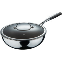 Сковорода вок з кришкою Bergner MasterPro Giro-gold, 28 см (BGMP-2123)