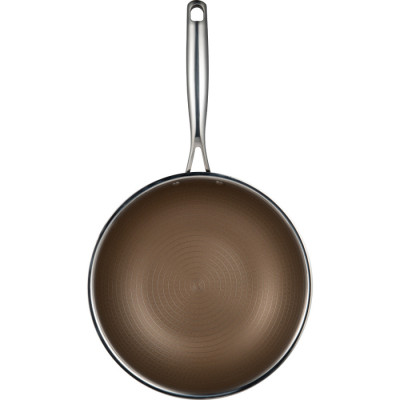 Сковорода вок з кришкою Bergner MasterPro Giro-gold, 28 см (BGMP-2123)