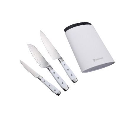 Набір ножів з підставкою Bergner Naturally, 4 предмета (BG-41051-WH)