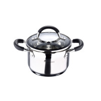 Каструля висока з кришкою Bergner  MasterPro Foodies collection, 1,8 л (BGMP-1504-BK)