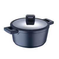 Каструля з кришкою Bergner MasterPro Indigo, 24 см (BGMP-7979)