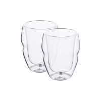 Набір склянок з подвійними стінками Bergner MasterPro Mixology, 380 мл, 2 шт (BGMP-20203)