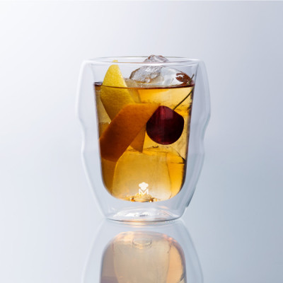 Набір склянок з подвійними стінками Bergner MasterPro Mixology, 380 мл, 2 шт (BGMP-20203)