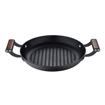 Пательня-гриль чавунна Bergner MasterPro Odin, 28 см (BGMP-3820)