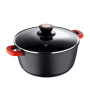 Каструля з кришкою Bergner Chroma, 28 см, 6 л (BG-30116-BK)