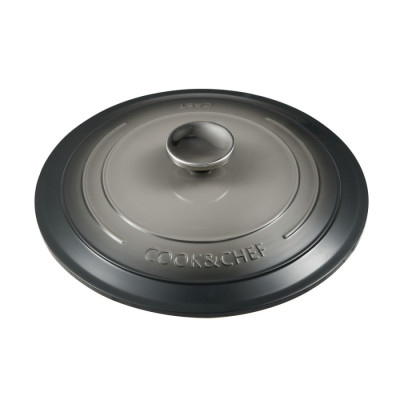 Каструля з кришкою Bergner Excalibur, сіра, 24 см, 4.2 л (BG-36101-GY)