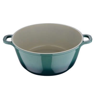 Каструля з кришкою Bergner Excalibur, зелена, 28 см, 5.8 л (BG-36102-GR)