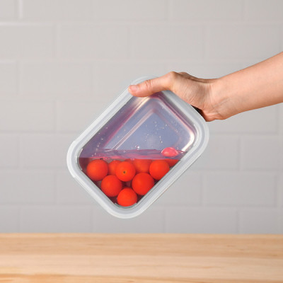 
              Контейнер для зберігання з нержавіючої сталі Bergner Go Lovers, 690 мл, круглий (BG-36315-GY)
                          