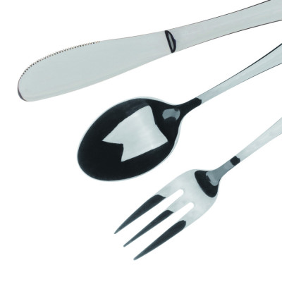 Набір дитячих столових приборів Bergner Munich silver shiny, 3 предмета (BG-5137-SL)