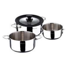 Набір каструль з універсальною кришкою Bergner MasterPro Foodies collection, 4 предмета (BGMP-2160)