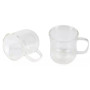 Набір склянних чашок Bergner Coffee & tea lovers, 230 мл, 2 шт (BG-20115-MM)