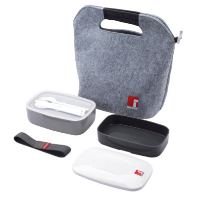 Сумка для обідів з 2 ланч-боксами Bergner Walking anywhere, 3 пр (BG-5759-BK)