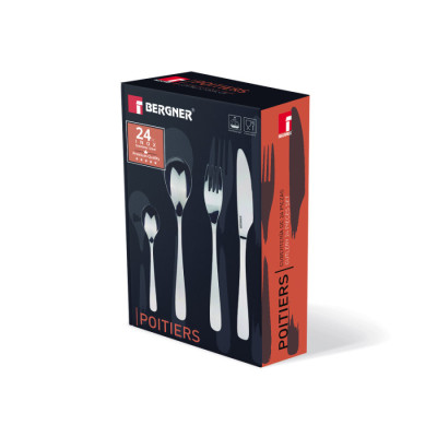 Набір столових приборів Bergner Poitiers, 24 предмета (BG-5302-MM)