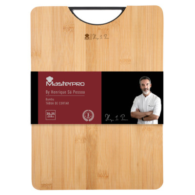 Дошка для нарізання Bergner MasterPro By Henrique sa Pessoa, 35x25 см (BGMP-5249-PT)