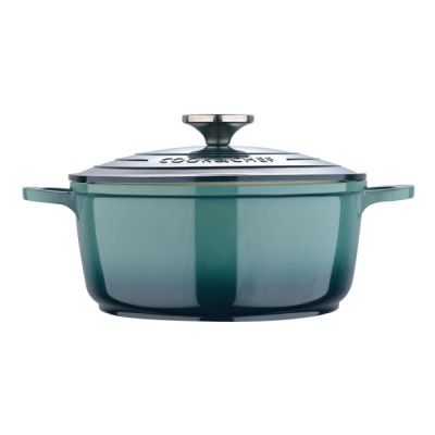 Каструля з кришкою Bergner Excalibur, зелена, 20 см, 2.2 л (BG-36100-GR)