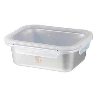 
              Контейнер для зберігання з нержавіючої сталі Bergner Go Lovers, 1,25 л, прямокутний (BG-36311-GY)
                          