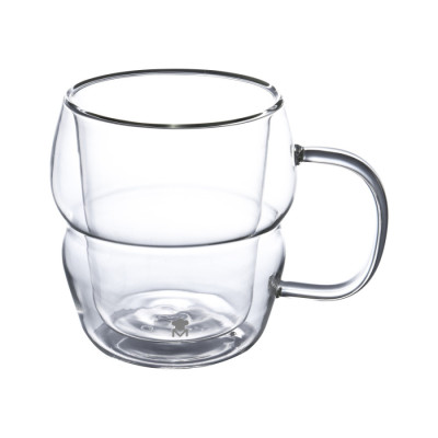 Набір чашок з подвійними стінками Bergner MasterPro Mixology, 450 мл, 2 шт (BGMP-20206)