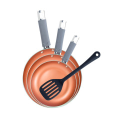 Набір сковорідок з лопаткою Bergner Loja reeco, 18/22/26 см (BGEU-5582)