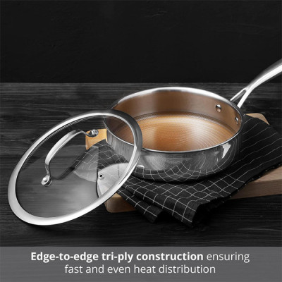 
              Сотейник з кришкою MasterPro Giro-gold(US), 2,84 л (MPUS10163-STSMS)
                          