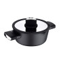 Каструля з кришкою Bergner Ion plus, 28 см, 6 л (BG-35912-BK)