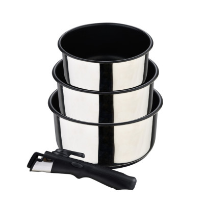 Набір ковшів зі знімною ручкою Bergner Click&cook, 1.5/2.1/3 л (BG-32293-MM)