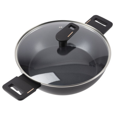 Сотейник з кришкою Bergner Copper, 28 см (BG-30295-BK)