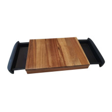 Дошка для нарізання Bergner Natural, 38х24,5 см, акація (BG-4926)
