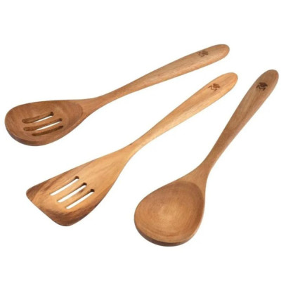 Набір кухонних аксесуарів Bergner MasterPro Smart, деревина акації, 3 шт (BGMP-4670)