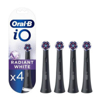 Насадка для електричної зубної щітки Braun Oral-B iO RB WB Radiant White Чорні (4)