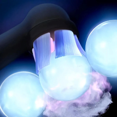 Насадка для електричної зубної щітки Braun Oral-B iO RB WB Radiant White Чорні (4)