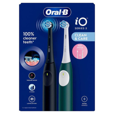 Зубні щітки Braun Oral-B iO Series 2 iOS2d.2ZZ9.0 Black+Green (2)