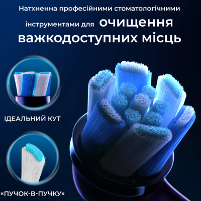 
                            Насадка для електричної зубної щітки BRAUN Oral-B iO RB CBF-4 Ultimate Clean Чорні (8)
                                                    