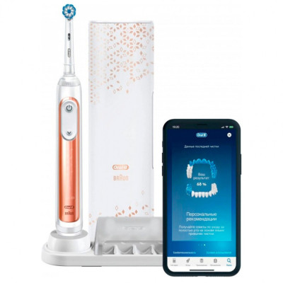 Зубна щітка Braun Oral-B Genius X/D706.515.6X 20000N Rose/Gold