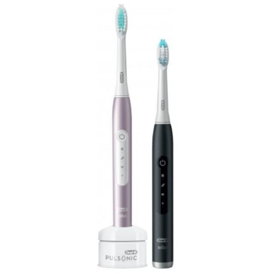 Зубна щітка Braun Oral-B 4900 S411.526.3H Pulsonic Slim Luxe RoseGold + MatteBlack (2)