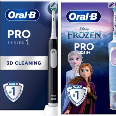 Набір зубних щіток Braun Oral-B D103 Frozen (3+) + Pro 1 D305 (2 шт)