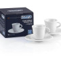 Набір чашок з блюдцем Delonghi DLSC308 Espresso