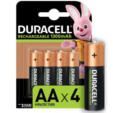 Акумулятори Duracell Recharge  AA 1300 мА·г. 4 шт. (5000394044982)