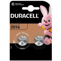 Батарейки Duracell 2016 3V (DL2016/CR2016) тип «монета». 2 шт. (5000394045736)
