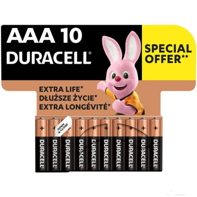 Батарейки Duracell AAA (LR03) MN2400. 10 шт (5000394152557)