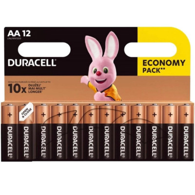 Батарейки Duracell Basic AA (LR6) 1.5V 12 шт. (5000394203334)