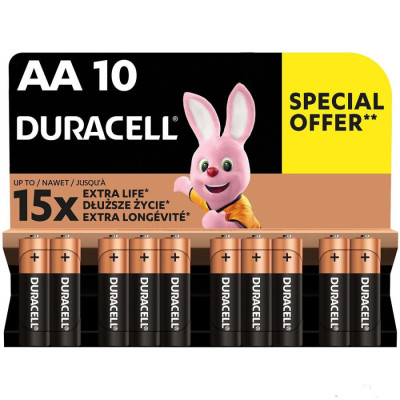 Батарейки Duracell AA (LR06) MN1500. 10 шт (5000394152496)