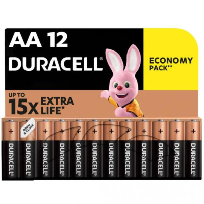 Батарейки Duracell Alkaline AA (LR06) MN1500 12 шт (5000394006546)