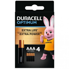 Батарейки Duracell Optimum AAA (LR03). 4 шт. (5000394158726)