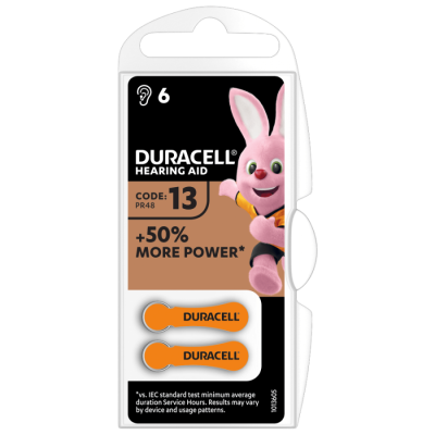 Батарейки для слухових апаратів Duracell Hearing Aid 13. 6 шт (96091456)